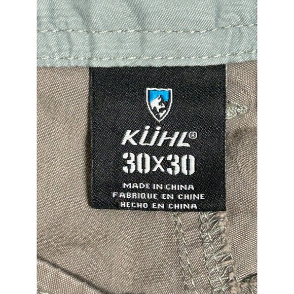 Kuhl Men's Cotton Blend Active Workwear Cargo Pants in Gray - Sz 30 x 30 - Picture 3 of 9